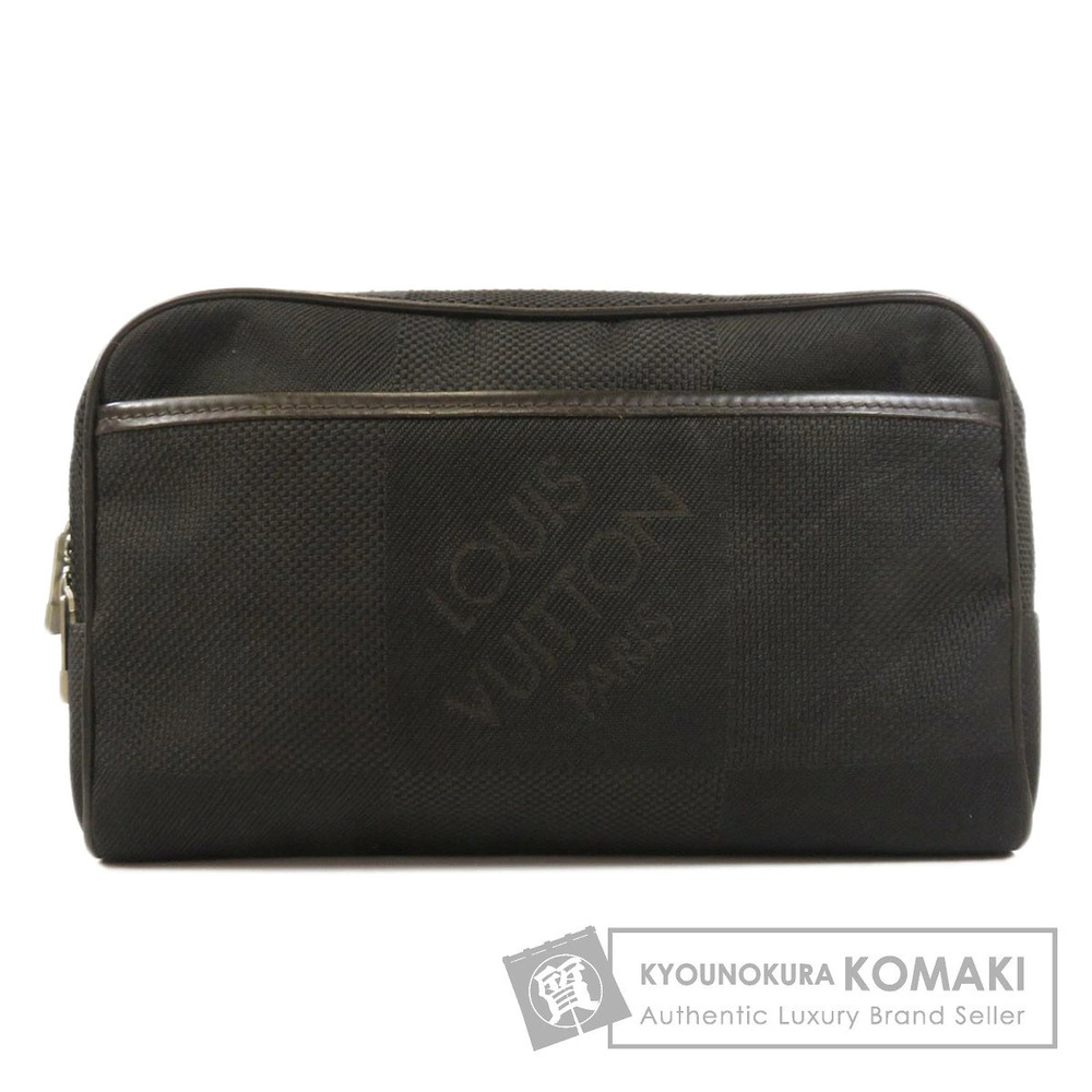 Louis Vuitton Acrobat Damier Geant Waist Bag Canvas Leather Black Brown